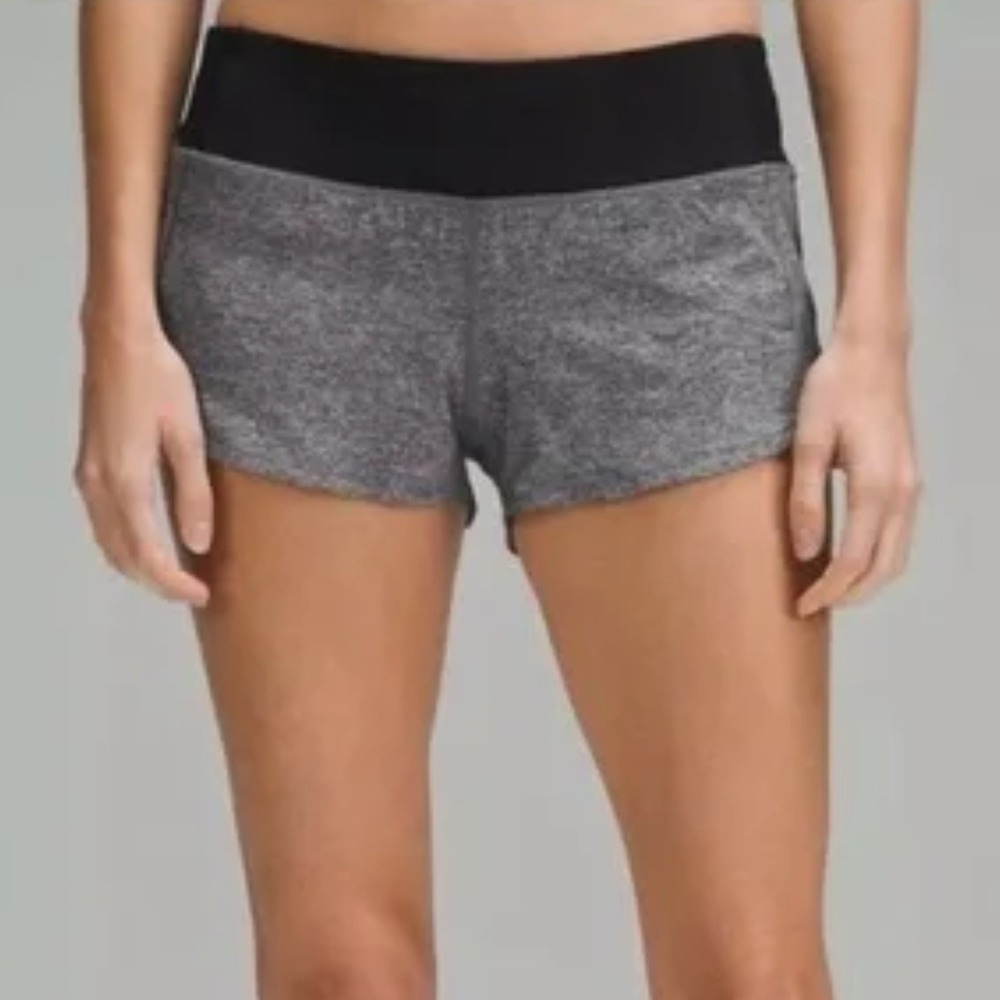 Lululemon | Speed Up Mid-Rise Lined 2.5" Running Short Heather Lux Multi Black